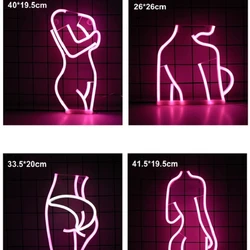 Sexy Lady Led Neon Sign Lights Wall Hanging Bar Pub Artwork Night Light Club pubblicità luci notturne decorazione del partito