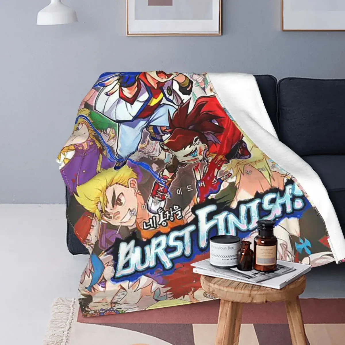 

Popular Burst Baby Blankets Fleece Spring Autumn Print Anime Super Warm Throw Blankets for Bed Office Bedding Throws