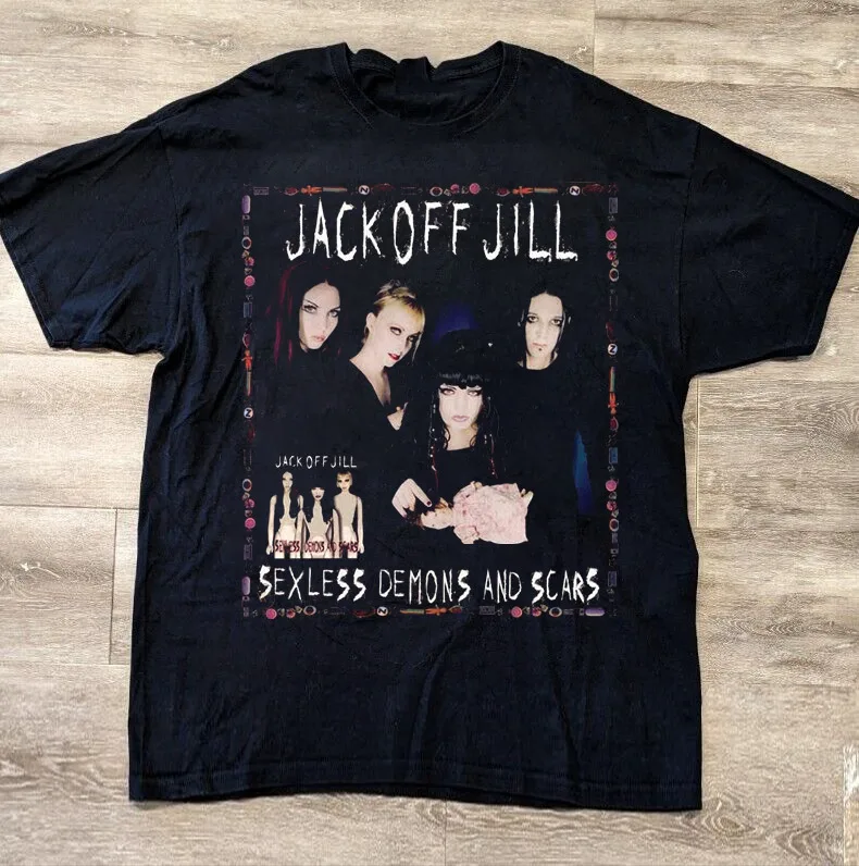 Jack off Jill Band Demônios e Assustar Música Camiseta Unissex Todos os Tamanhos