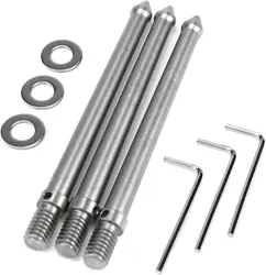 3Pcs 3/8 or 1/4 Thread Stainless Steel Spike Camera Accessories Tripod Ground Spike Metal Spike Mount Adapter Tripod Monopod