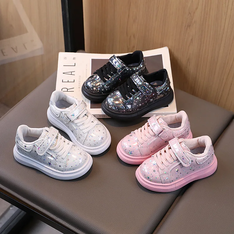 Autumn Kids Girls Shoes 2024 New Children Sneakers Girls Fashion Princess Casual Sport Shoes Student Shoes Teen Shoes