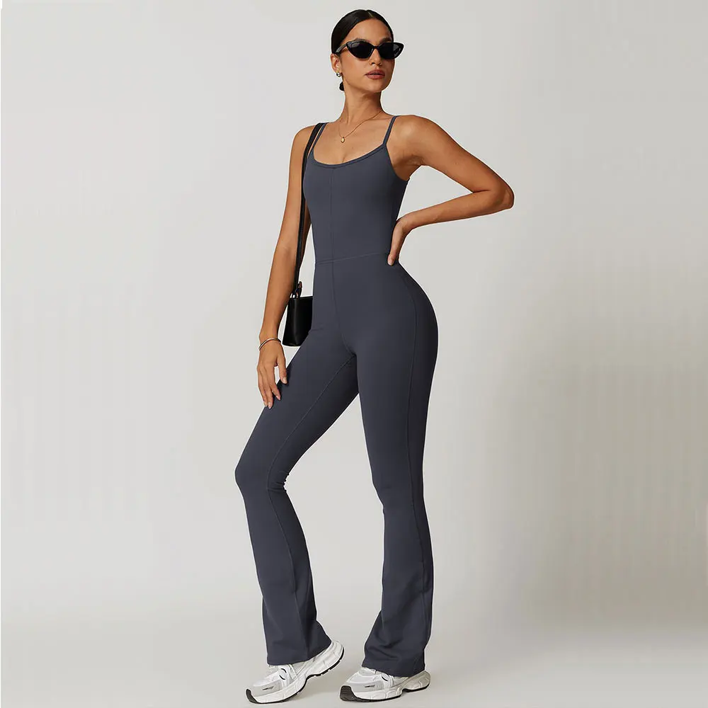 Backless Jumpsuit Women Gym Set Yoga Suit Women Training Sportswear Sports Jumpsuit Fitness Rompers Stretch Workout Bodysuits