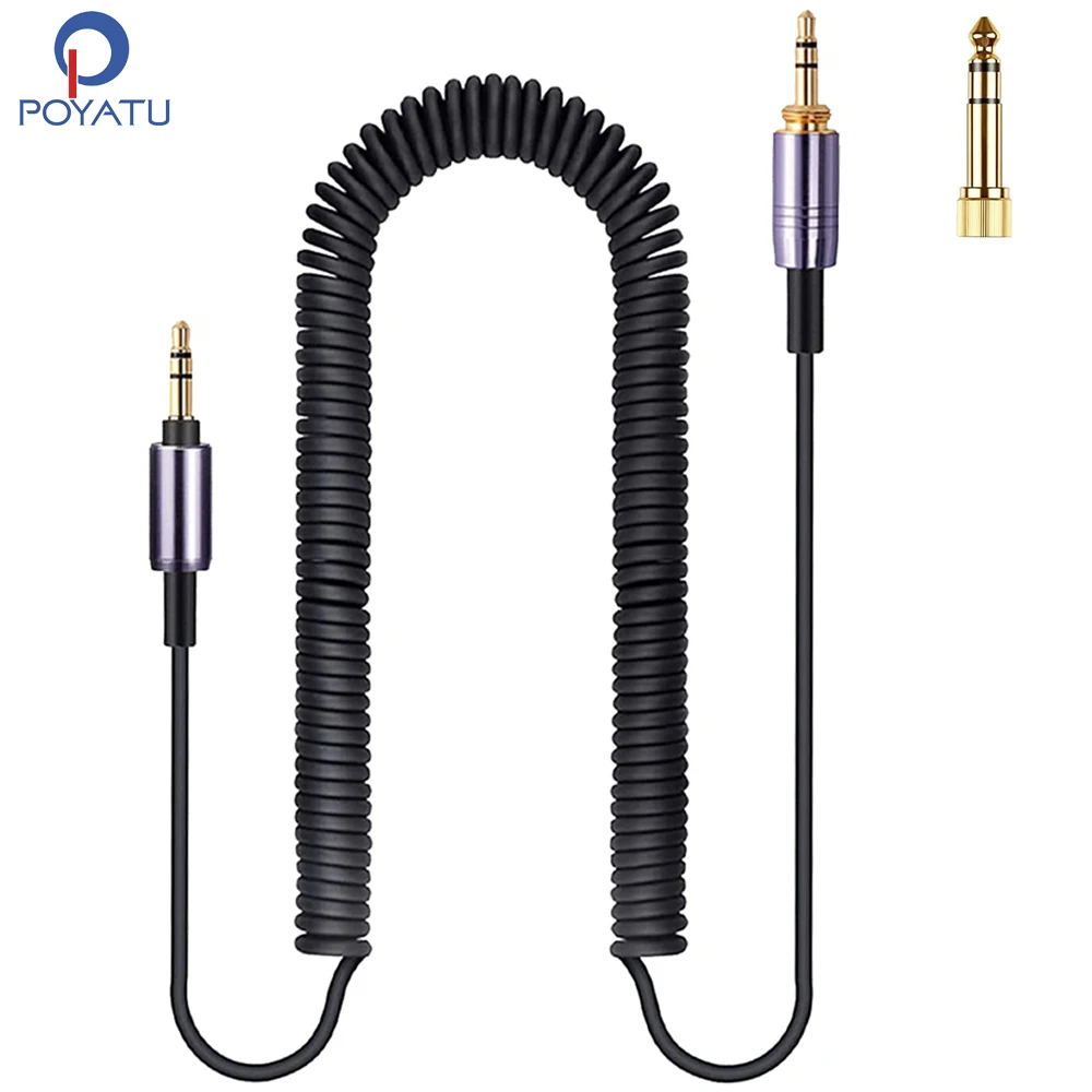 

Spring Relief Coiled Cable for Sony MDR-ZX770BN WH-H900N WH-H800 WH-CH700N WH-CH720N WH-CH710N Headphones Cables Cords Wire