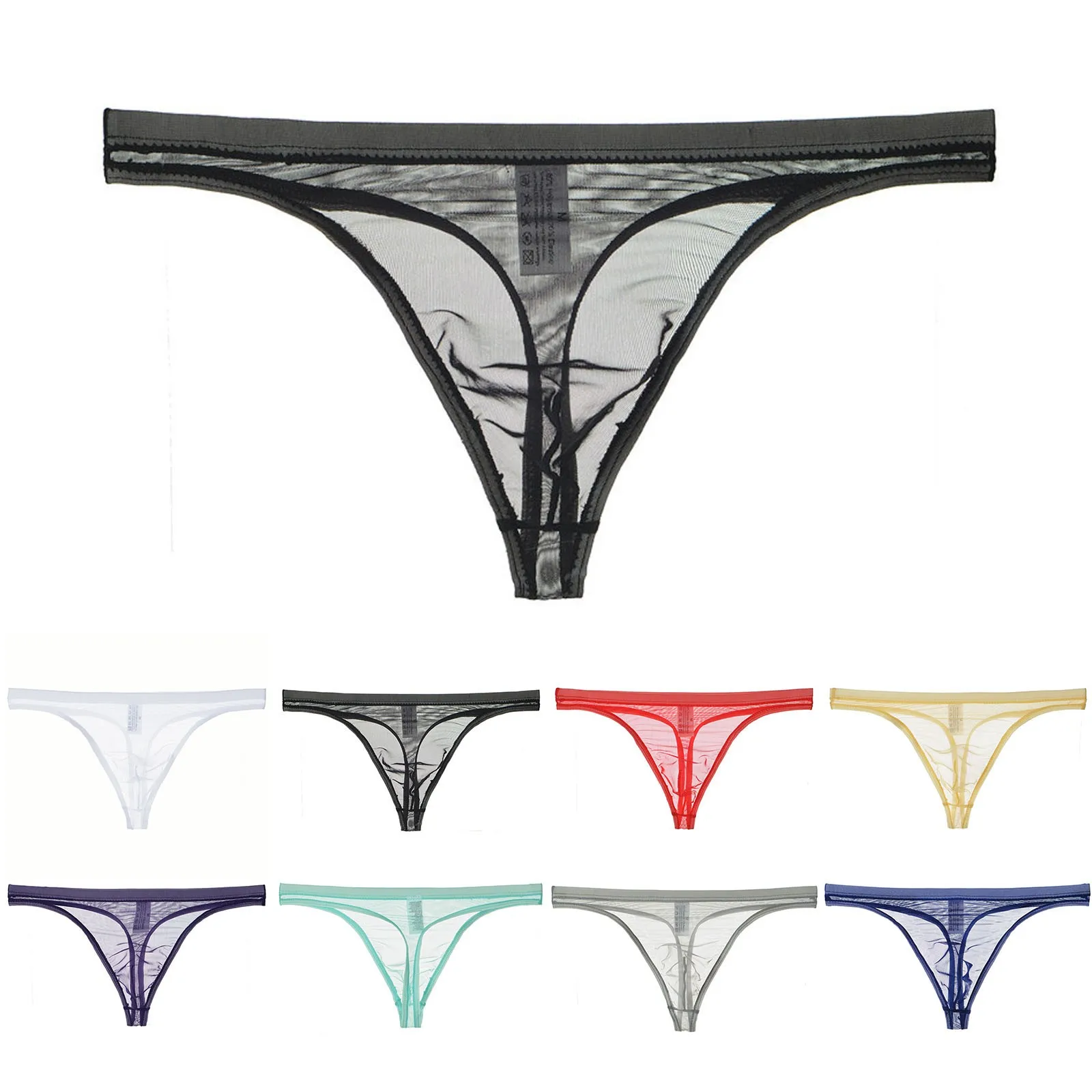 

Мужское нижнее белье, шорты, мужские прозрачные стринги, тонкая сетка, сексуальное нижнее белье, забавные экзотические ожерелья для мужчин