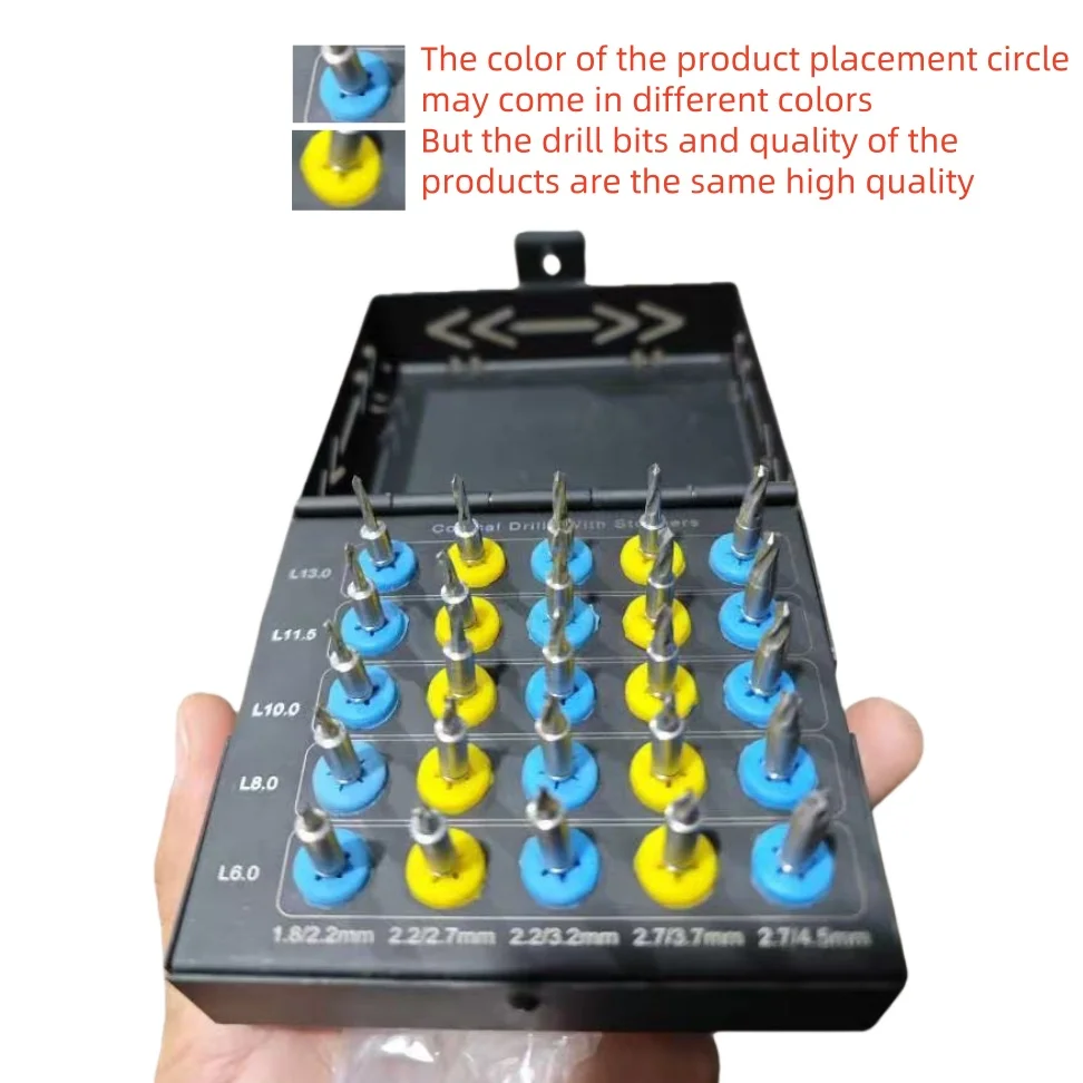 Dental Implant Positioning Tool Kit Conical Drills Set Fixed Depth Tooth Restoration for Oral Surgery Dental Care Professional U