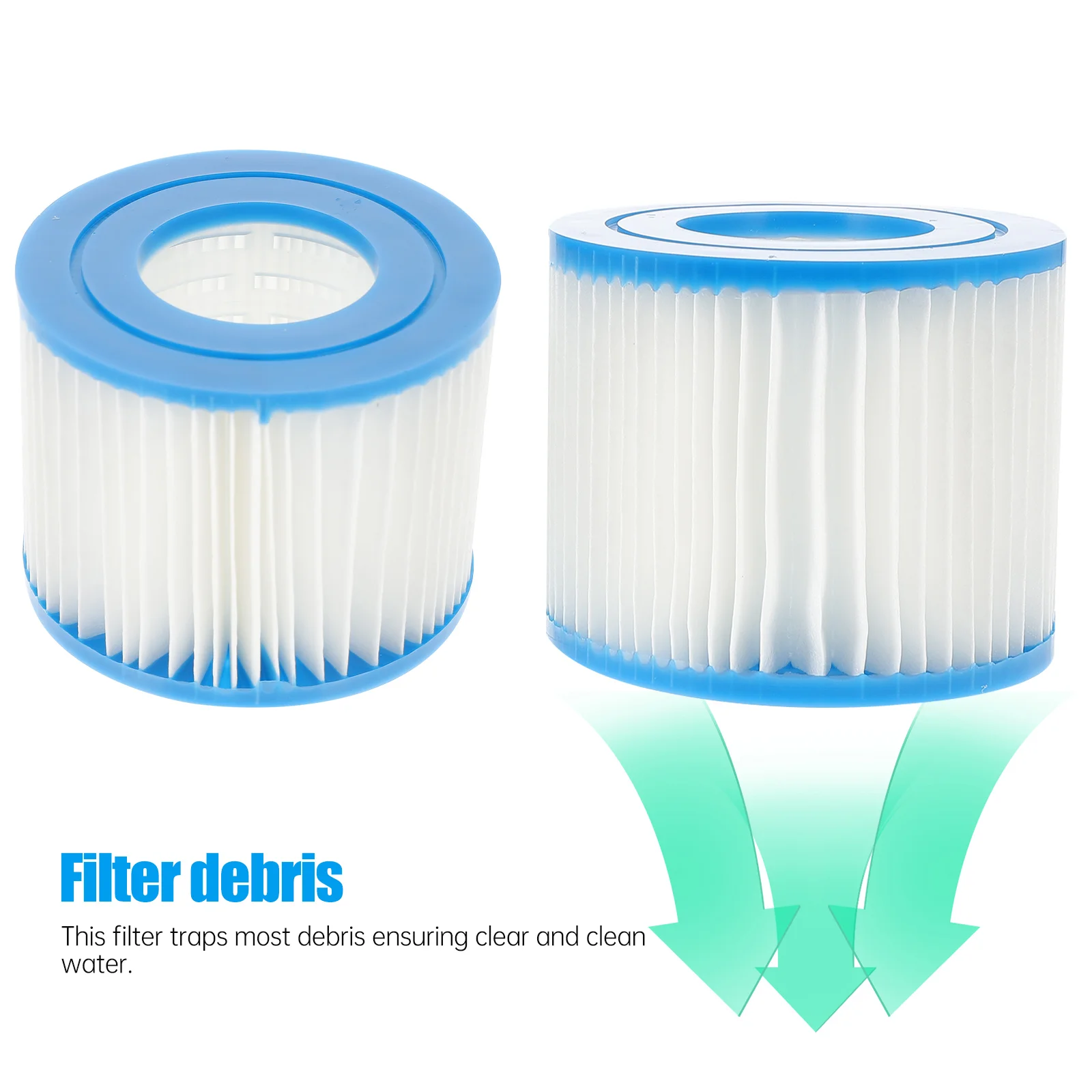 6 Pcs Inflatables Swimming Pool Filter Bath for Tub Cleaner Dispenser Replacement Bathtub