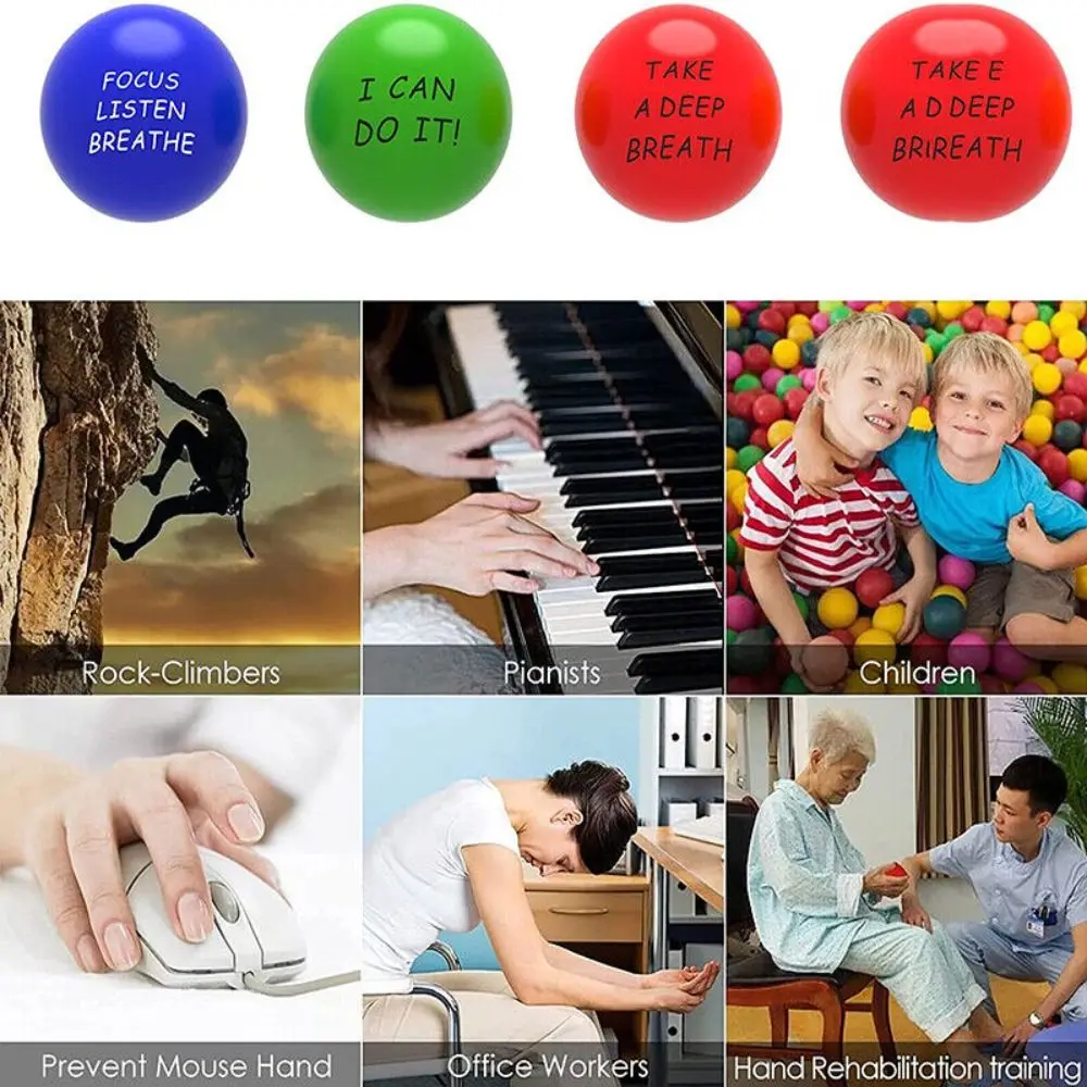 

Гибкость 3/4/6 упаковок мотивационные шарики для снятия стресса из искусственной кожи мяч для снятия стресса рук массажные шарики для пальцев для детей и взрослых мяч для снятия стресса рук