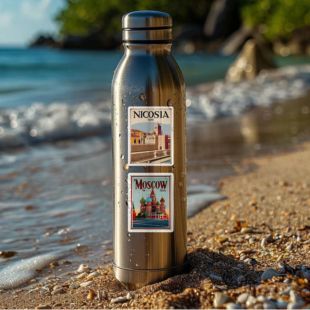 50PCS European Travel Series Graffiti Stickers - Waterproof Decor for Water Cup, Phone & Computer AnimeWorlds Store