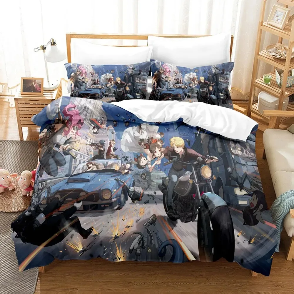 

3D Print Anime Kaguya-sama Love is War Bedding Set Double Twin King Duvet Cover Comforter Pillowcase Boys Girls Adults Bedroom