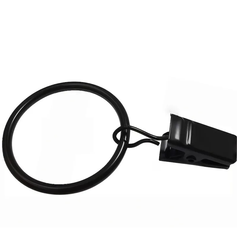 61 pcs 25mm Metal Curtain Hanger Rings with Easy Slide On Rod, ideal for Bathroom Shower Panels and Home Decoration Hanging view 3