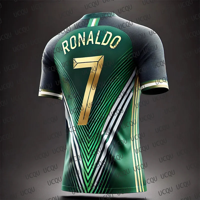 Chatgpt edição especial ronaldo no7 camisa de futebol respirável
