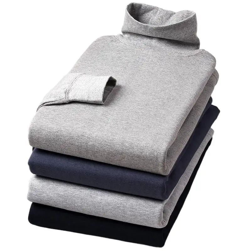 Camiseta térmica de algodón para hombre, camisa de manga larga para invierno, blusa térmica forrada, ropa interior térmica de invierno para hombre, camiseta interior