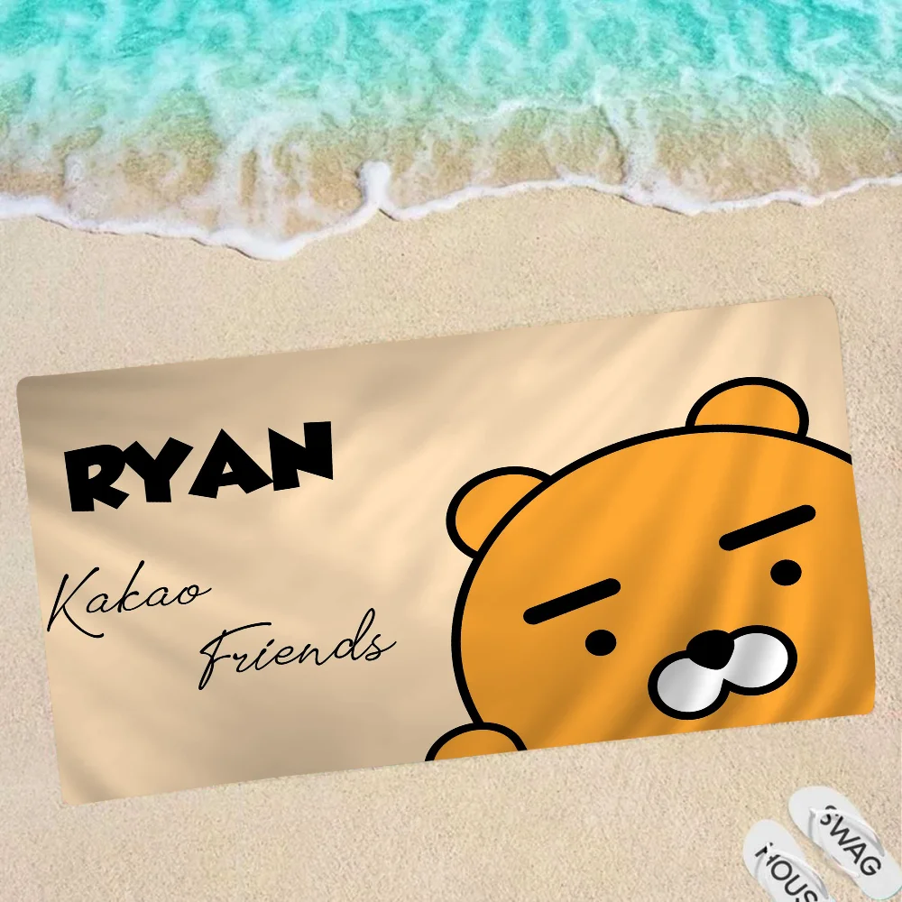 

Cute K-Kakaos F-Friends Beach Towel Cartoon Cute Summer Kids Large Pool Beach Towel Microfiber Absorbent For Swimming Travel