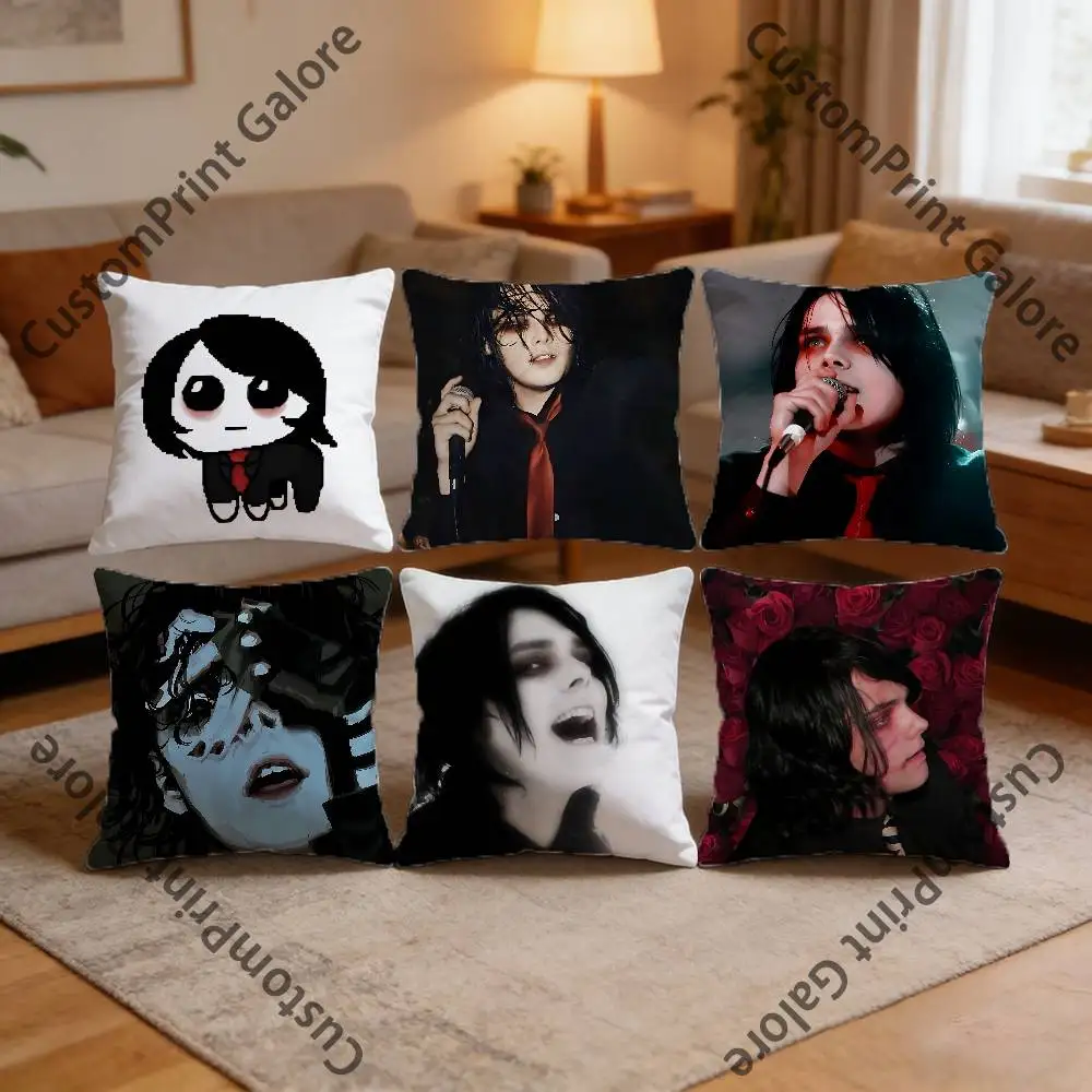 

Emo Boy G-Gerard W-Way Pillow Cover Polyester Square Cushion Case 45 cm Decorative for Home Couch Bed Car Decor