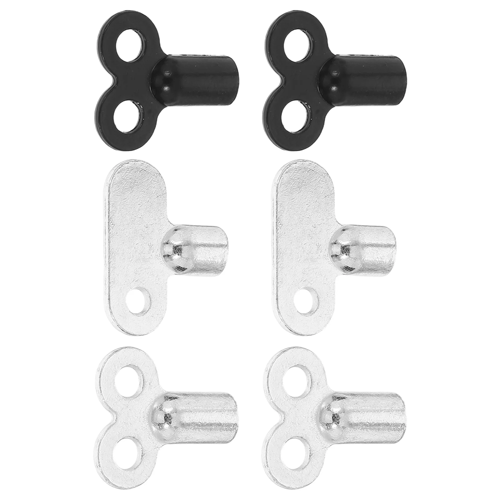 Clé de ventilation de radiateur en alliage de Zinc, outil universel de Valve de purge pour chauffage, accessoires de radiateur, réparation de plomberie, Valve de robinet 6 pièces
