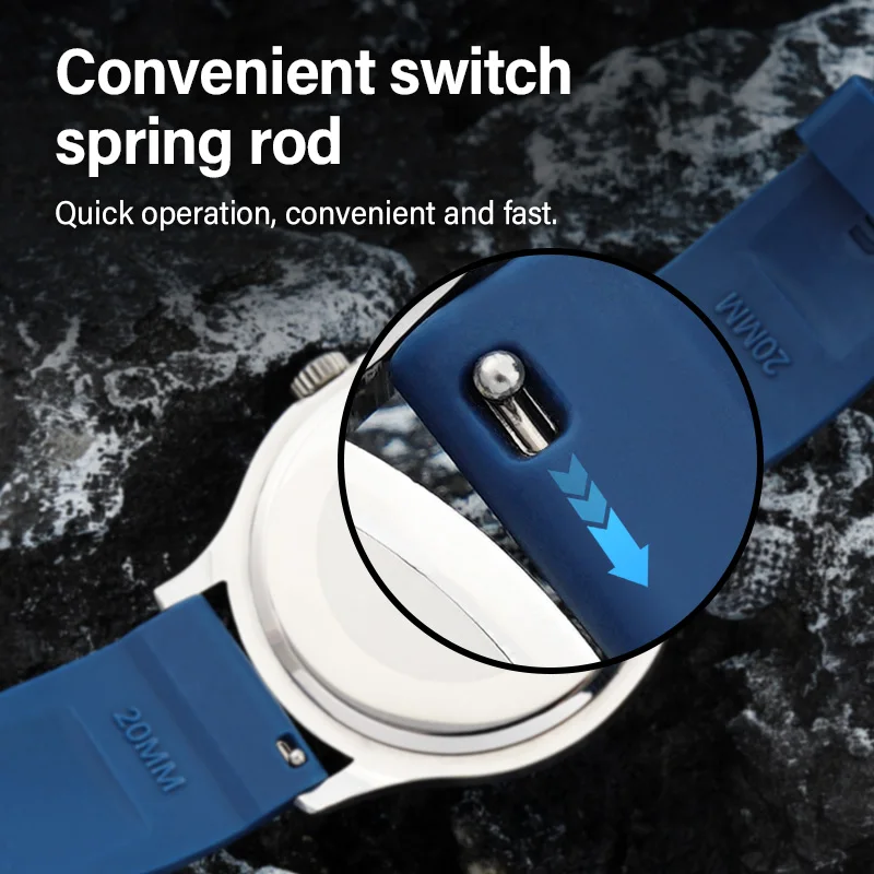Liquid Silicone Woven Pattern Strap 20/22mm Adjustable Universal Replacement Strap Waterproof Breathable Sports Strap