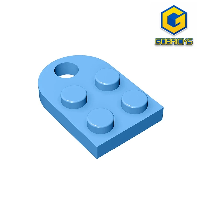 MOC PARTS GDS-846 Plate, Modified 2 x 3 with Holecompatible with lego 3176 children\'s toys Assembles Building Blocks Technical