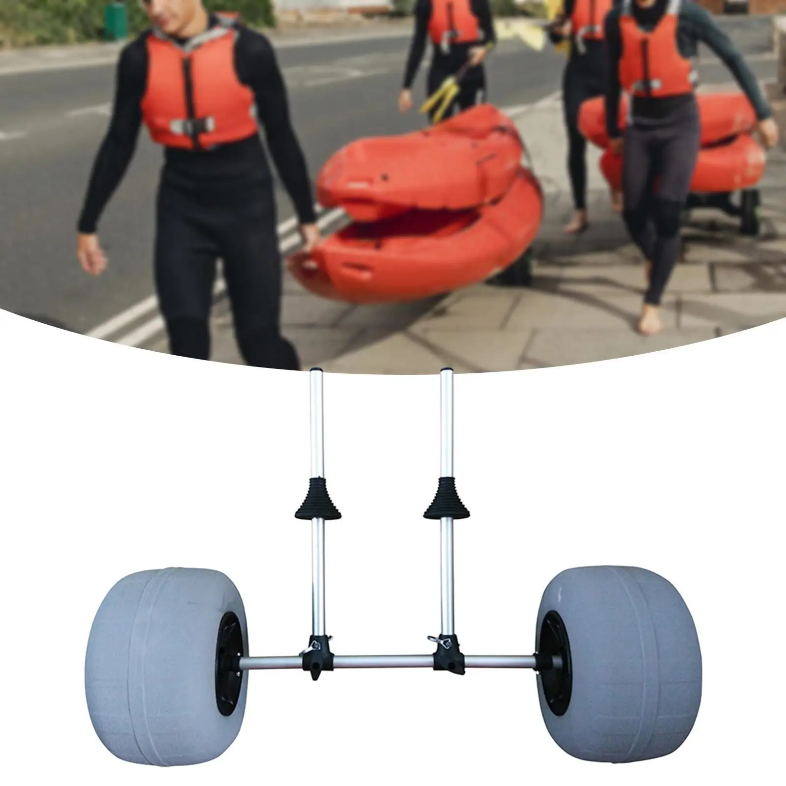 

Kayak Cart Kayak Cart Dolly Adjustable Sturdy Plug in Heavy Duty Trolley Carrier for Paddleboard Canoes Carrying Board Kayaks