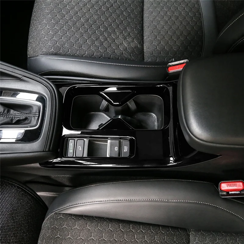 

Well Car Center Console Water Cup Holder Decoration Cover Trim Stickers For Honda HRV HR-V Vezel 2021-2022 Glossy Black LHD