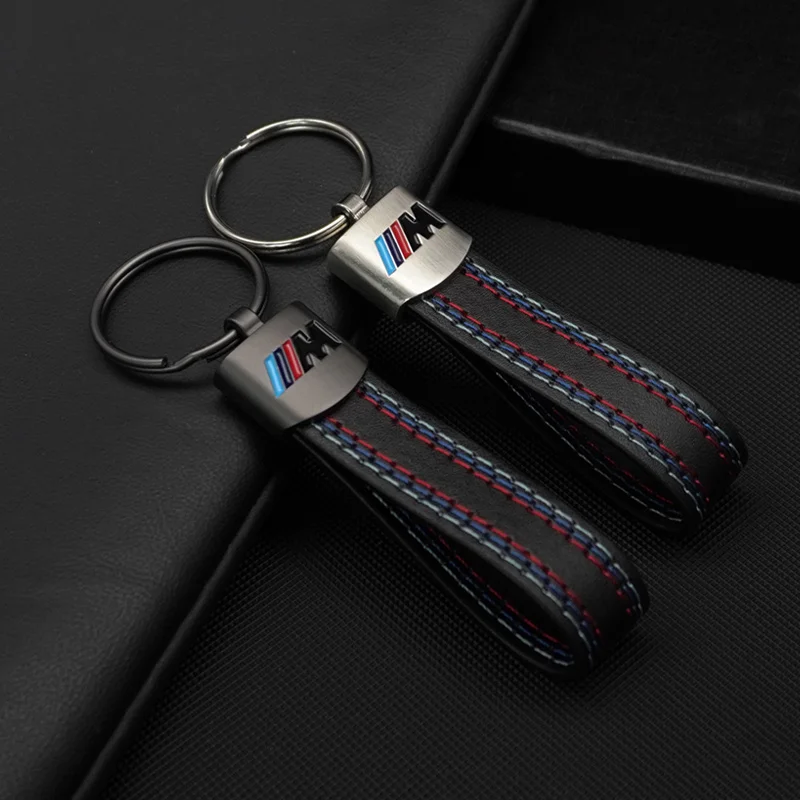 Metal Leather Car Emblem Keychain Key Rings Chains For BMW M X1 X2 X3 X5 X4 X6 X7 G30 G20 G32 G11 G12 F40 F30 F20 F10 F34 F07