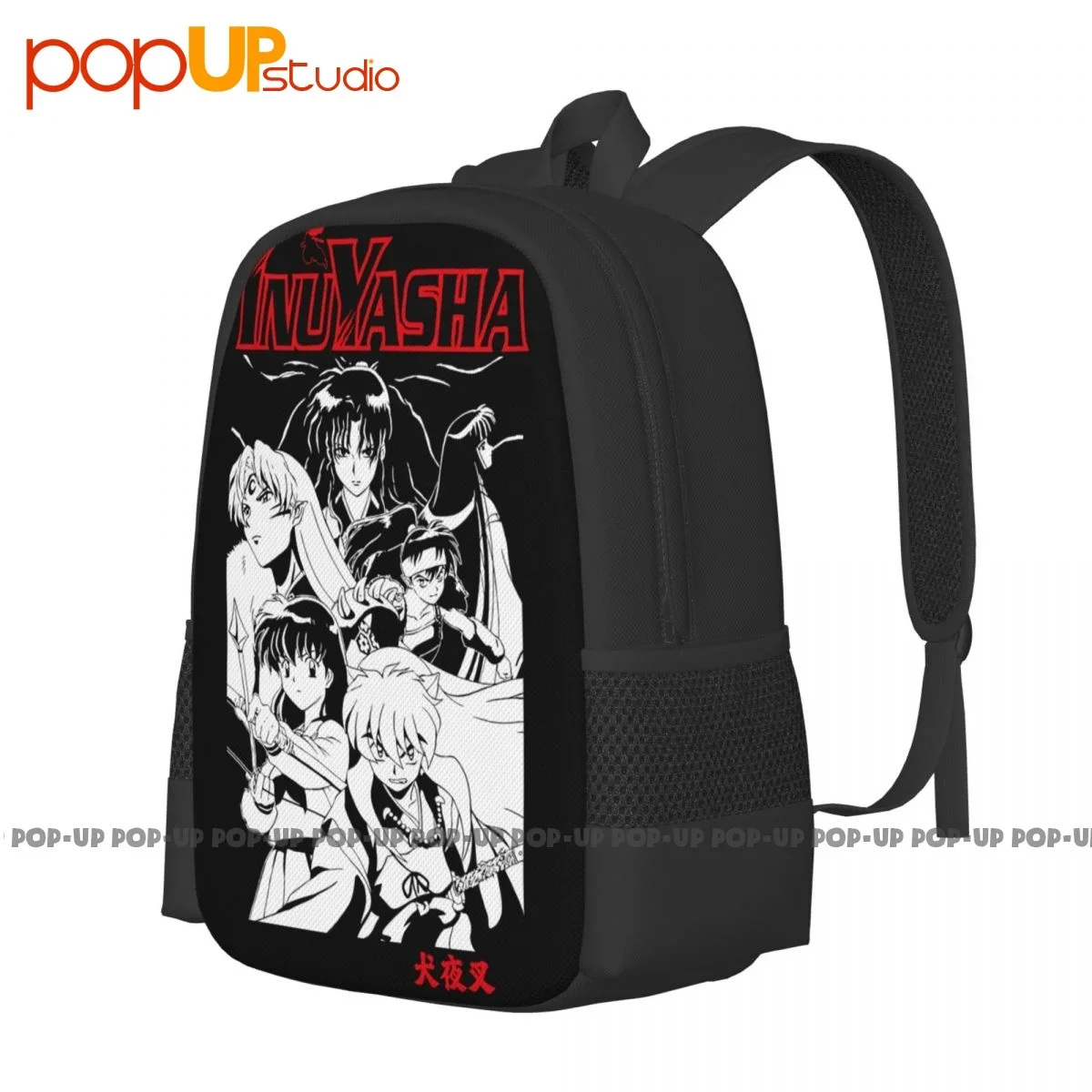 Inuyasha Kagome Shippo Sango Miroku Group Portrait Anime Backpack Large Capacity Print Schoolbag