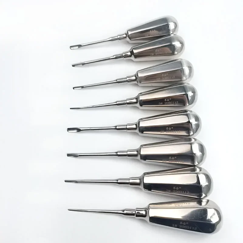 Dental Luxating Lift Curved Root Elevator Semi Minimally Invasive Dentiton Micro Instruments No Coating Surgical Screwdriver