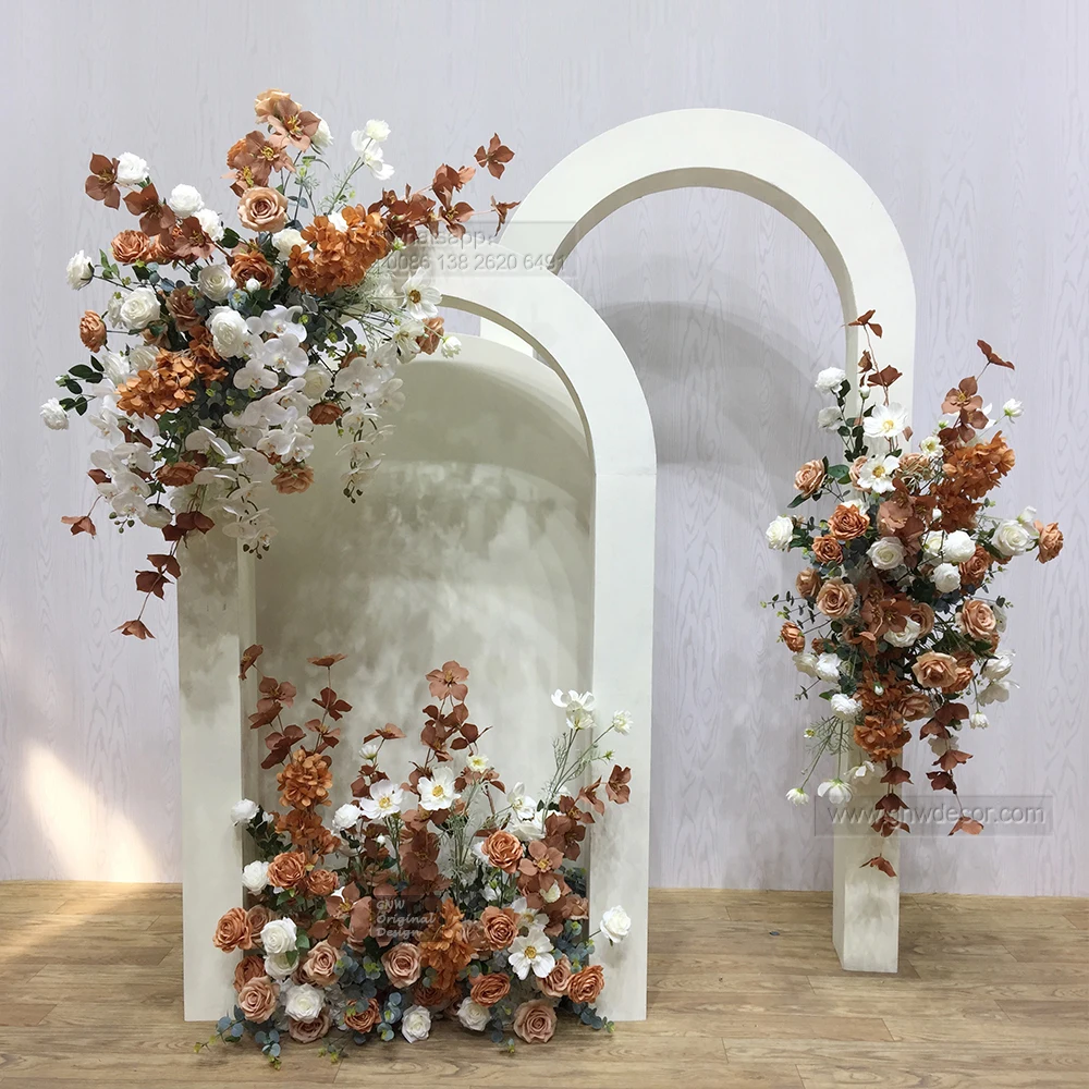 

New Design Artificial Silk Rose Flowers Flower Arrangement Wedding Table Centerpieces