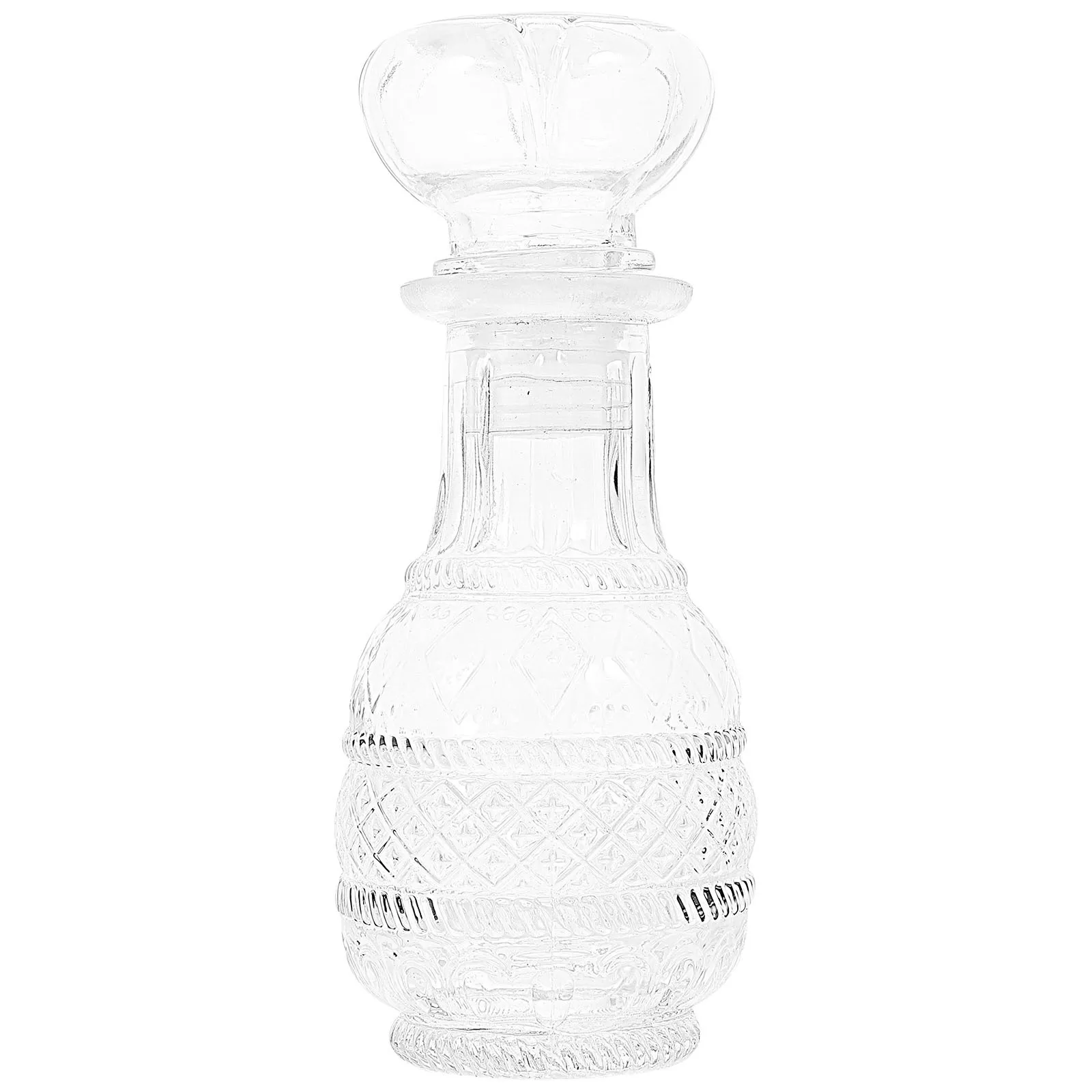 

Stylish Wine Decanter Glass Liquor Bottle Dispenser for Whiskey Rum Cocktail Serving At Parties Banquets Homes