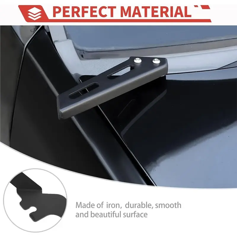 A02Q-Ditch Light Mounting Kit For Jeep Grand Cherokee 2007-2010 Front A-Pillar Windshield Headlight Brackets