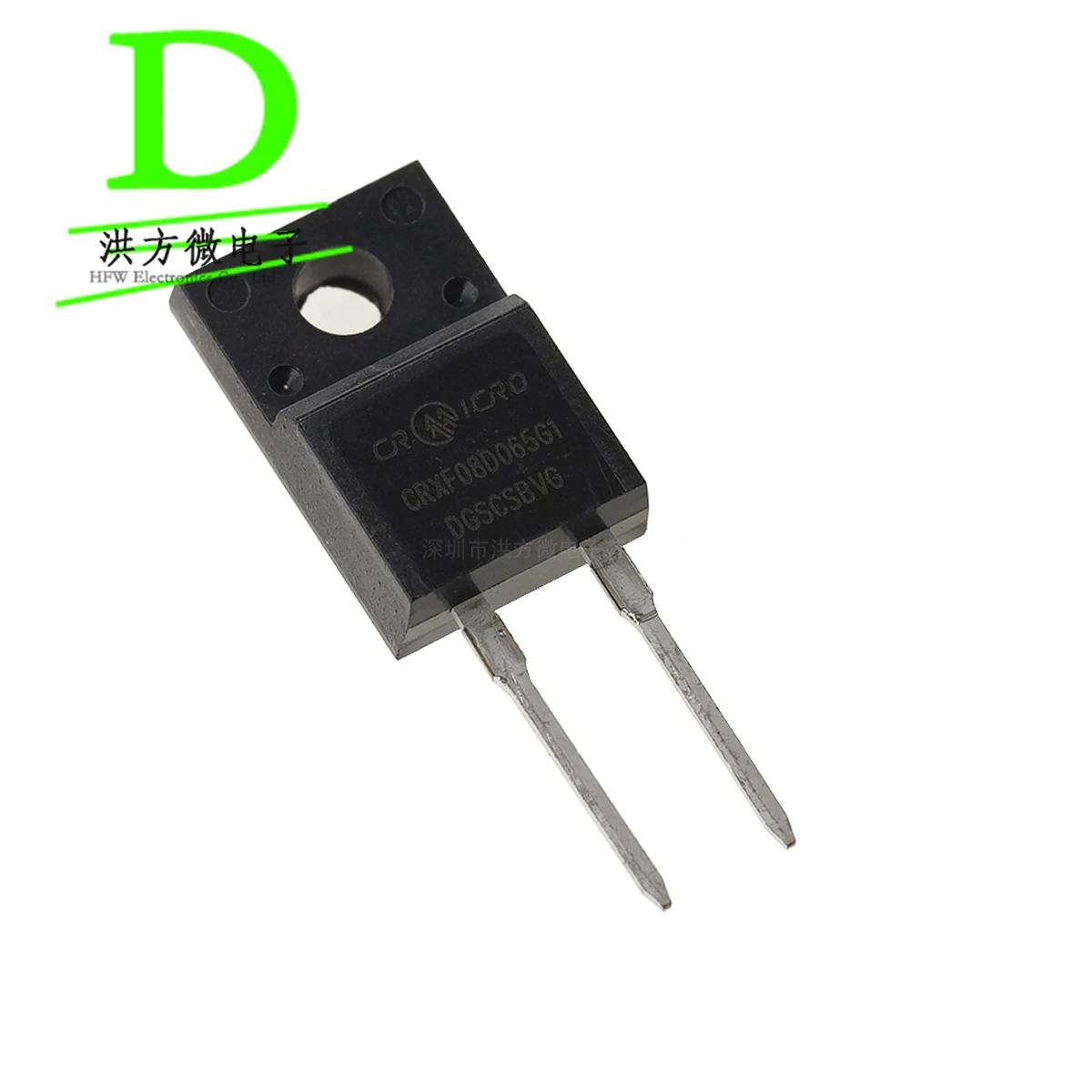 2 قطعة CRMICRO العلامة التجارية كربيد السيليكون شوتكي ديود CRXF08D065G1 TO-220-2 650 فولت 20A
