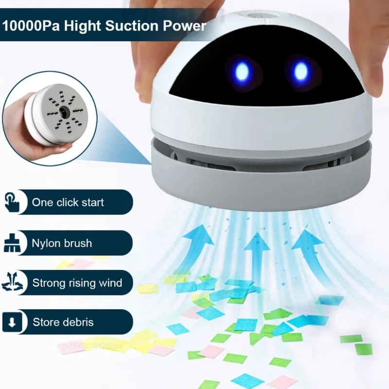 Desk Vacuum Cleaner Portable Mini Table Vacuum Cleaner  Office  Desktop Dust Sweeper Table Vacuum Cleaner Rechargeable