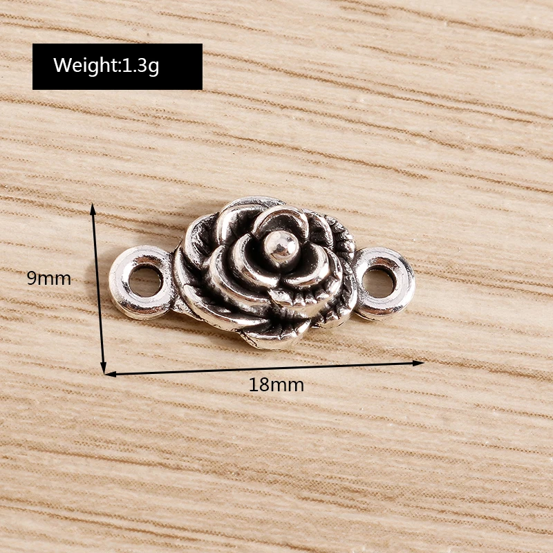 Tusember 20 Stück Legierungs-Pflanzenanhänger, Metall-Blatt-Blumen-Baum-Charms für Schmuckherstellung, Ohrringe, Halsketten, DIY-Armband-Zubehör – Detail 24