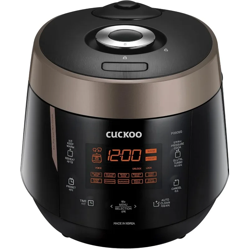 

CUCKOO CRP-P0609S | 6-Cup (Uncooked) Pressure Rice Cooker | 12 Menu Options: Quinoa, Nu Rung Ji, GABA/Brown Rice & More