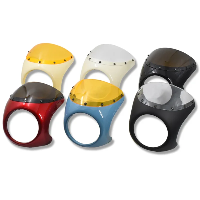 Para-brisa de plástico para motocicleta, defletor de vento, capa de farol para Stallions Centaur Max250 Mutt125 Cafe Racer