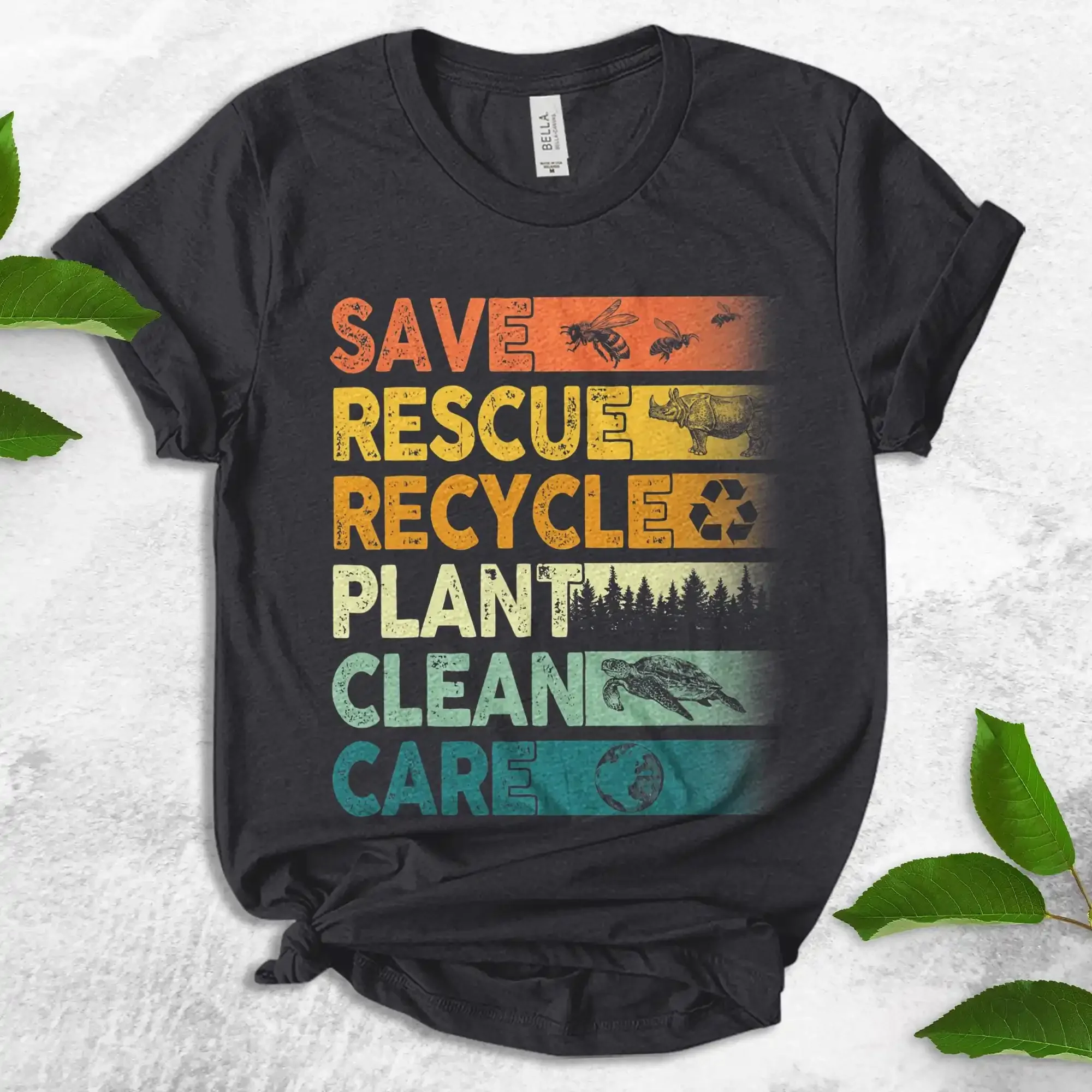 Environmental T Shirt Recycle Environment Day Activist Save The PlaneT Climate Change ULAQ12