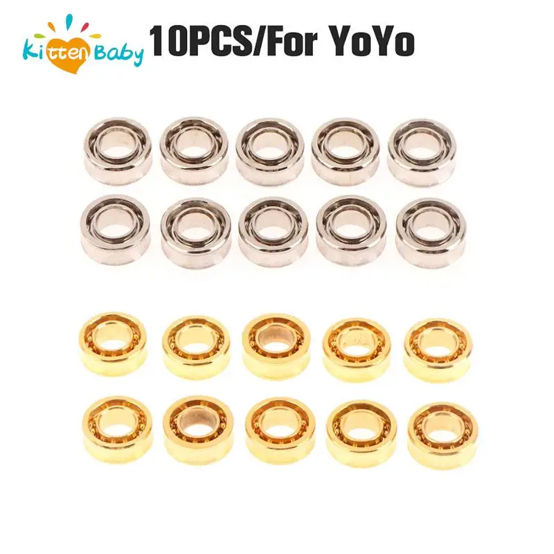 

Yoyo Bearing 10Pcs/Set R188 Responsive Unresponsive Bearings 1.3*0.5cm for YoYo Professional Metal Ball Bearing Parts