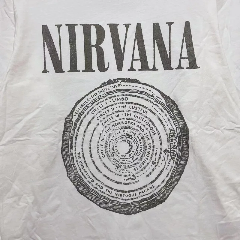 تي شيرت جديد مطبوع ثلاثي الأبعاد NIRVANA Rock Band للرجال والنساء أزياء زوجين في الشارع بأكمام طويلة