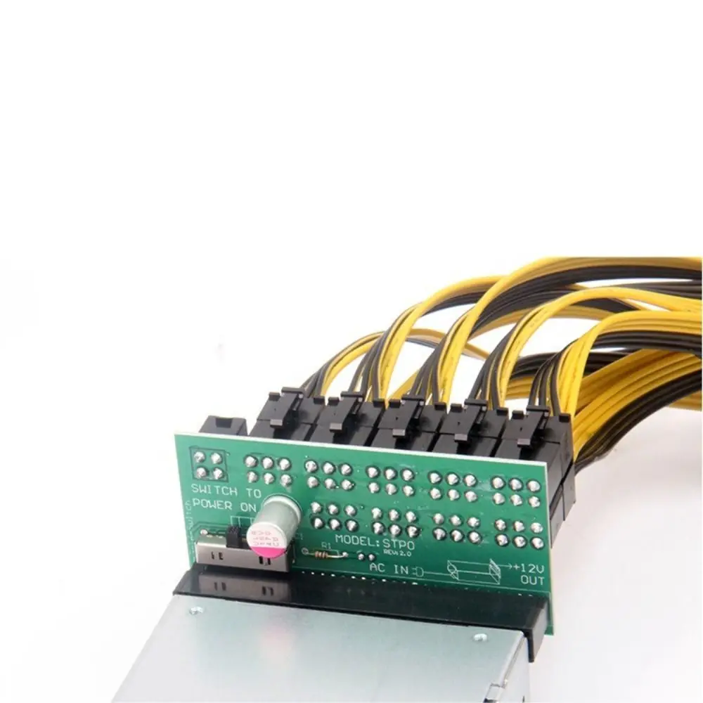 Carte d'alimentation pour serveur avec sortie 12 V, connecteur 6 broches, carte de distribution d'alimentation à 10 ports, module de dérivation robuste.
