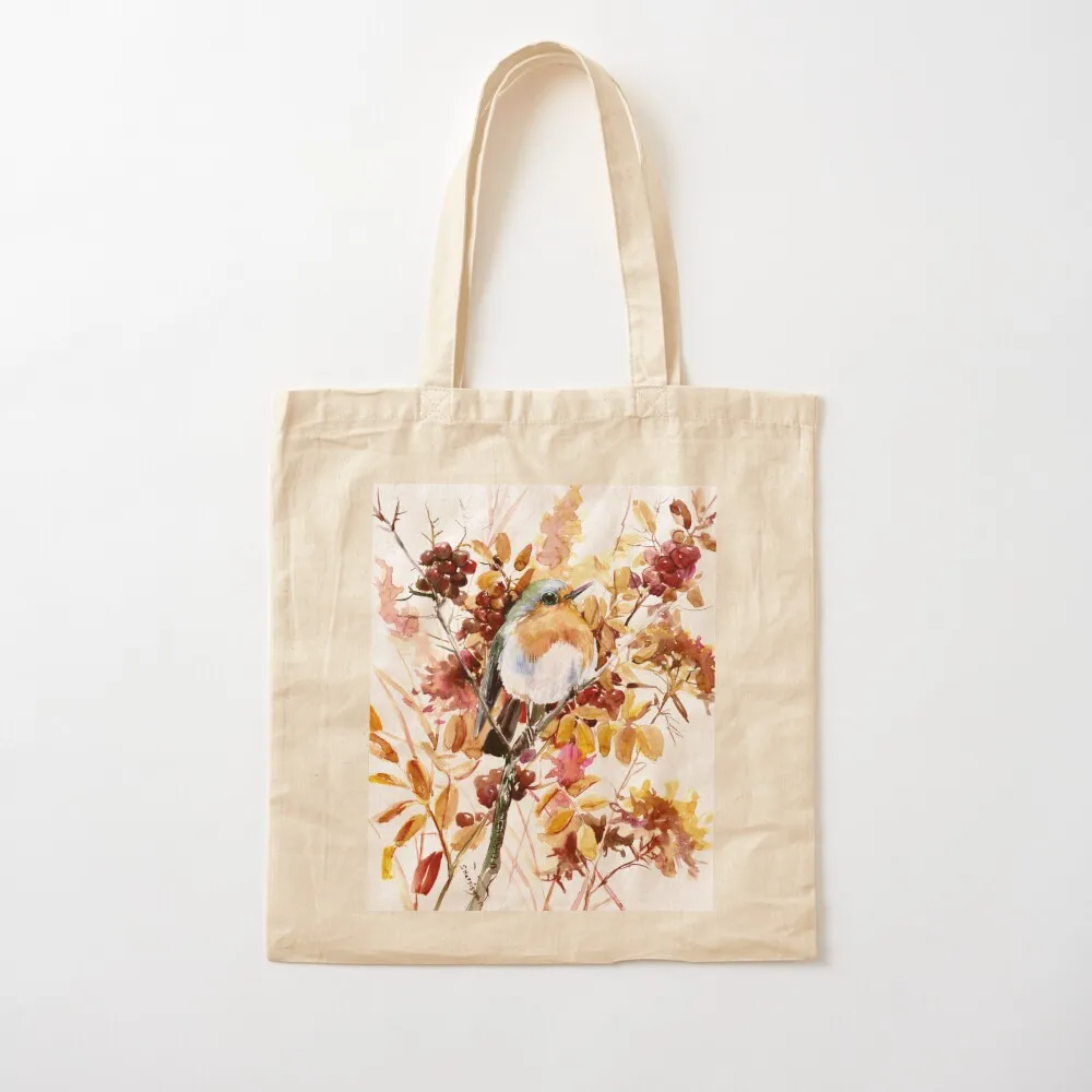 

Robin Bird and Fall Colors Tote Bag