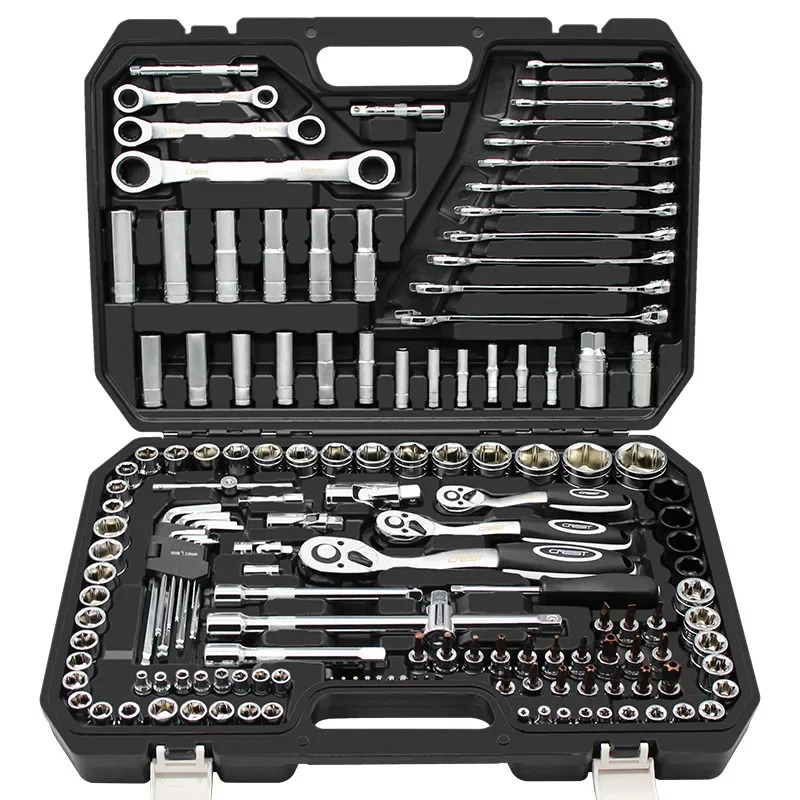 

Complete set of car repair sleeve combination repair ratchet wrench tools