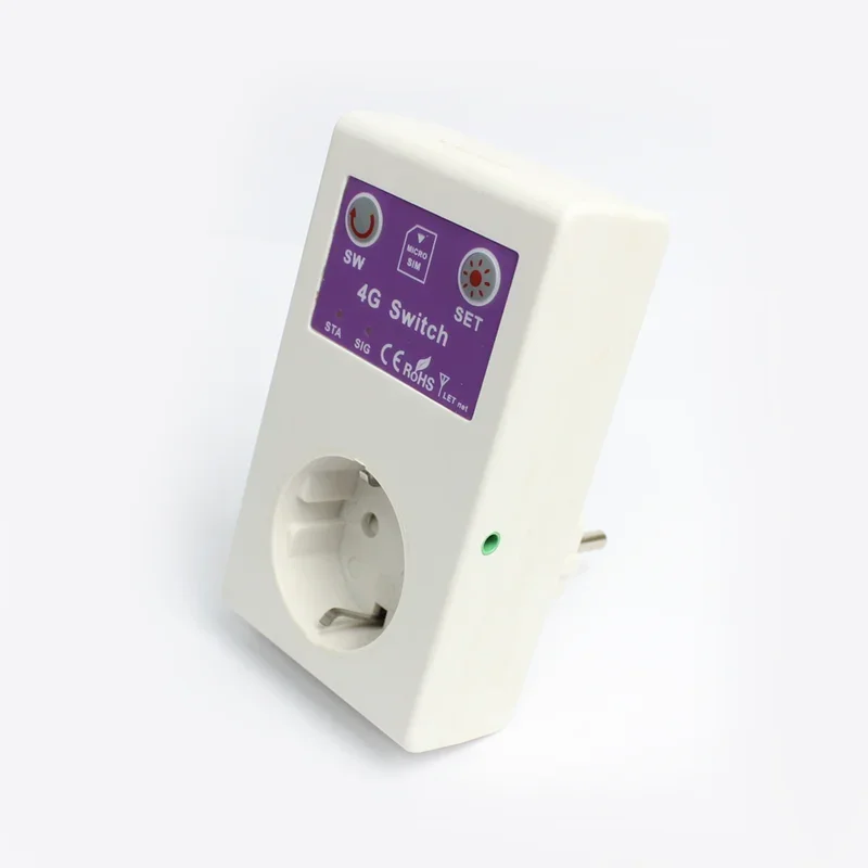 SC1-WLTE-4G Smart Power Plug EU Socket With Power Fail Alarm Temperature Control APP Phone Remote Control 4G Switch EU Socket