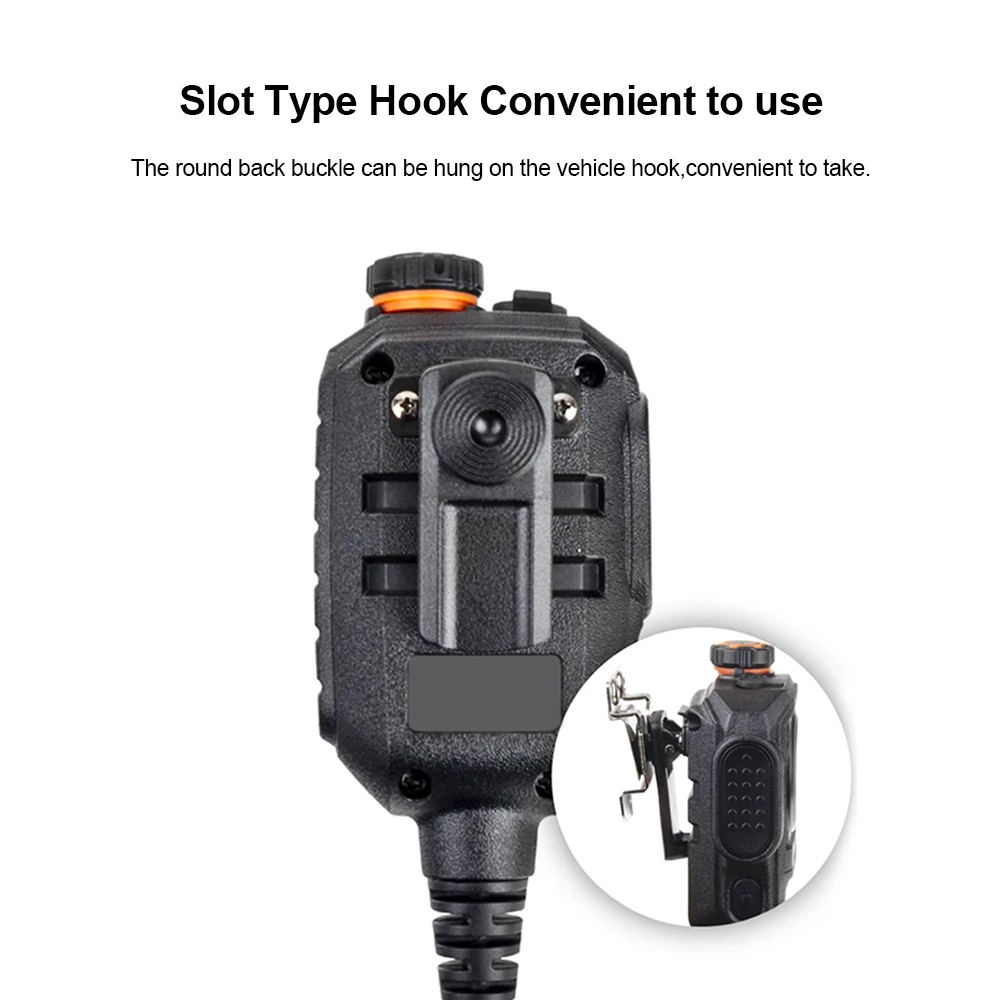 ANYSECU SenHaix Microfono a spalla Tipo C o K Connettore testa con luce stroboscopica per TYT Anysecu Baofeng GT-12 W8 Radio bidirezionale