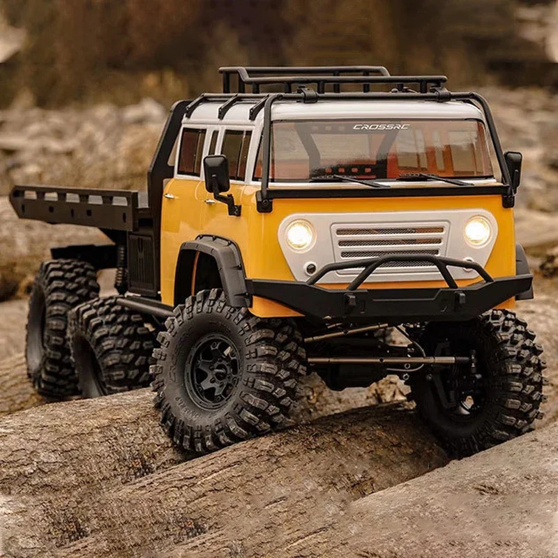 New 1/10 Crossrc Emo Jt6 Rc Remote-controlled Six Wheel Drive Off-road Vehicle Climbing Vehicle Flat Trailer Model Toy Boy Gift