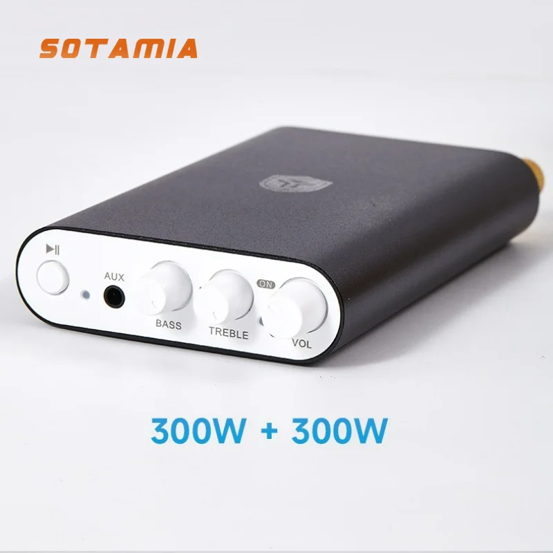 SOTAMIA TPA3255 Bluetooth Power Amplifier 300Wx2 Digital APTX Desktop Power Amplifier Audio Stereo Class D LDAC Amplificador