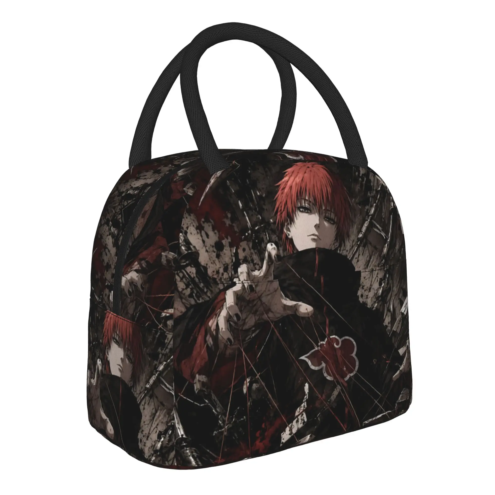 Naruto Anime Theme Insulated Lunch Bag Meal Pack Rice Bag  bolsa Student Bento Lunch Handbag Insulation