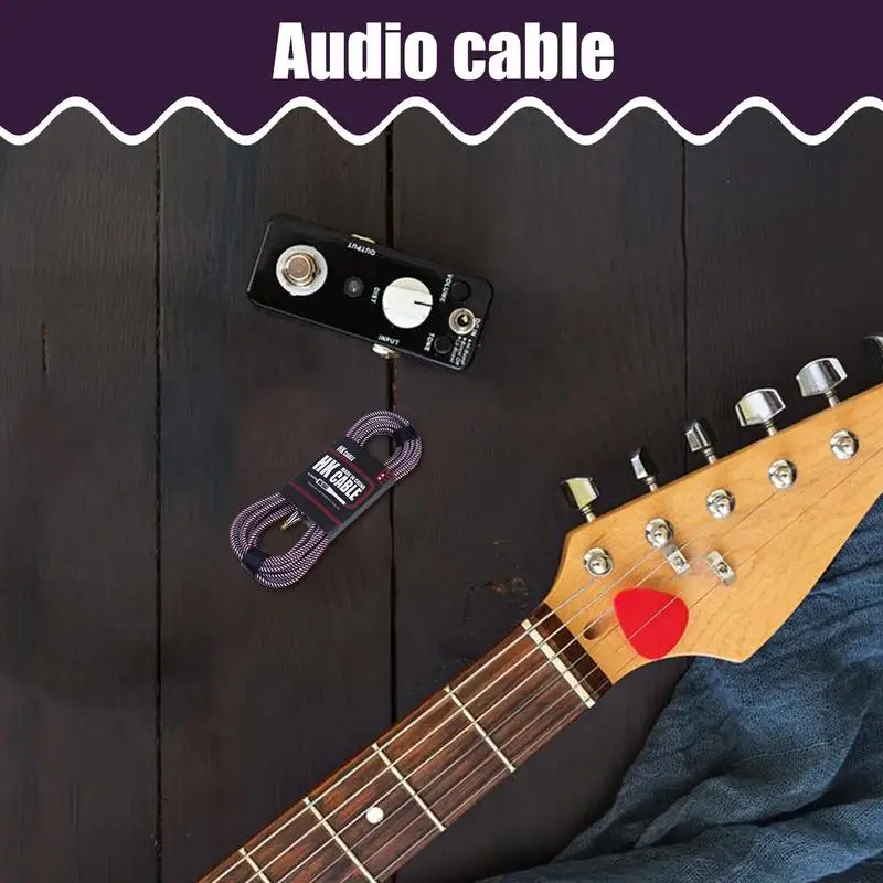 Long Audio Cable Musical Cord Guitar Cable Guitar Cord Clear Sound Quality Audio Cable For Professional Studio Stage Or Practice