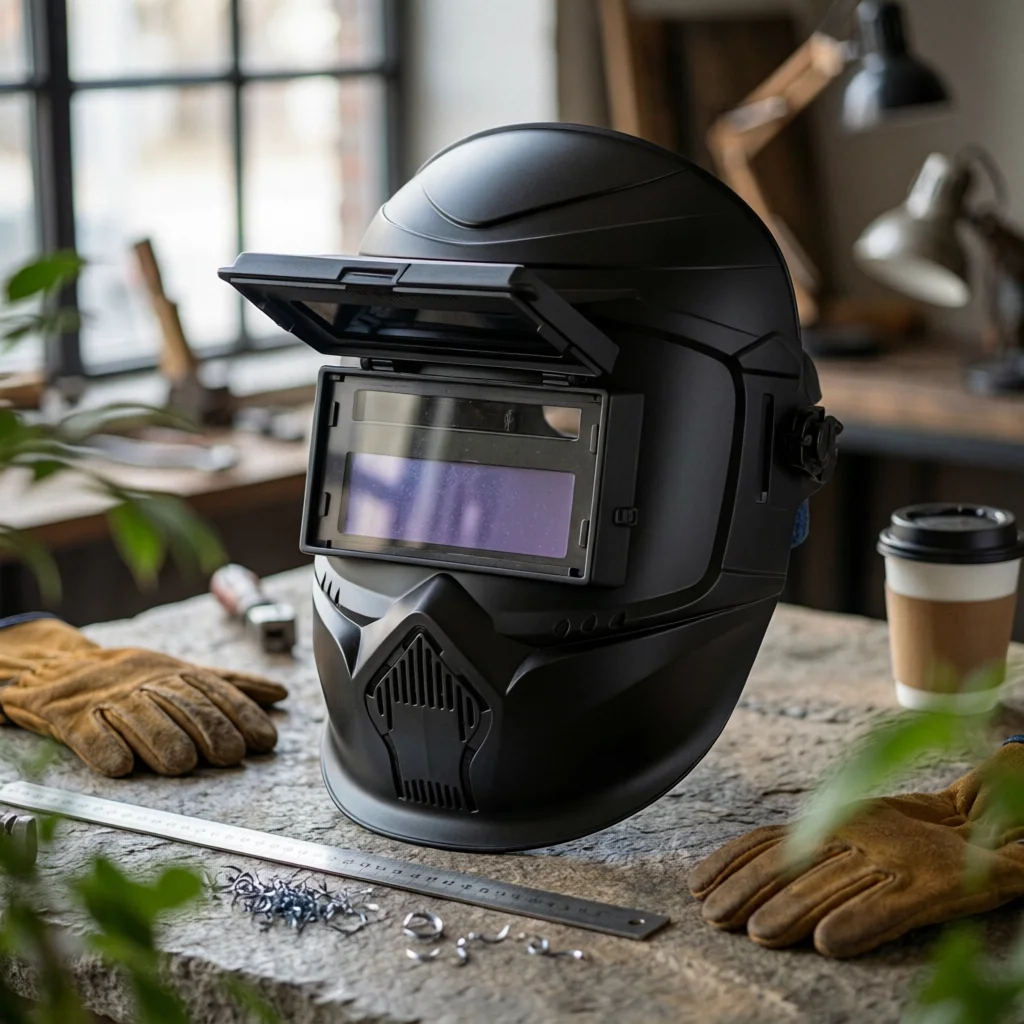 Automatic Darkening Metal-Joining Visor Vented Full Face Metal-Joining Mask Full Face Safeguarding Mask Anti Glare Safety Gear