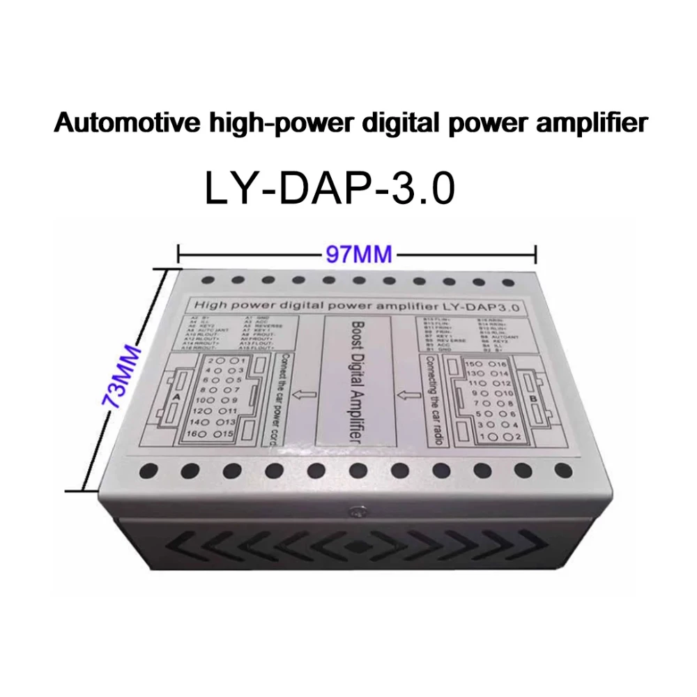 For Car-mounted Android Large-screen Machine Automotive High-power Digital Power Amplifier Suitable