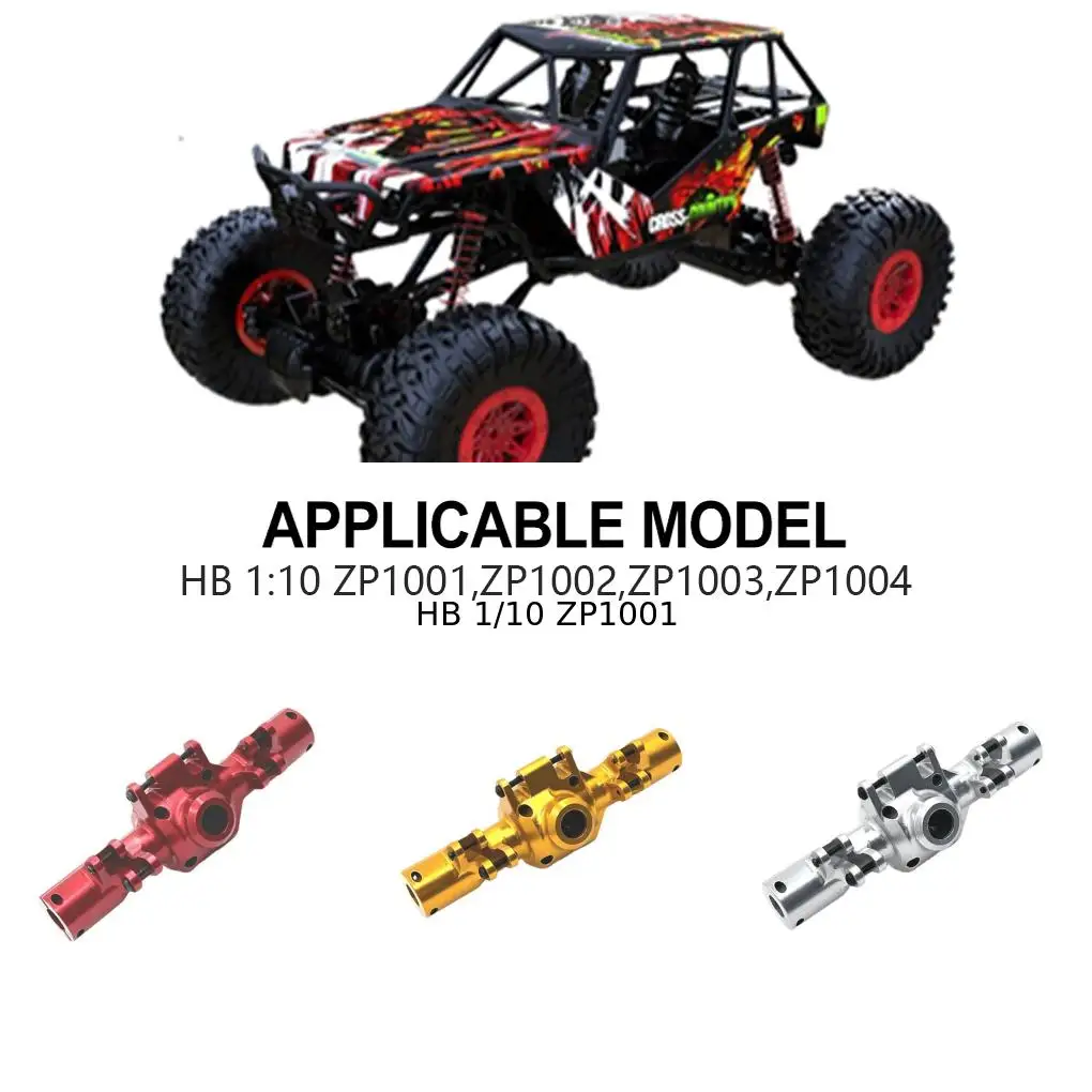 RCGOFOLLOW 1/10 Aluminum Alloy Upgrade Rear Axle Housing Rc Rear Axle Housing For ZP1001 ZP1002 ZP1003 ZP1004