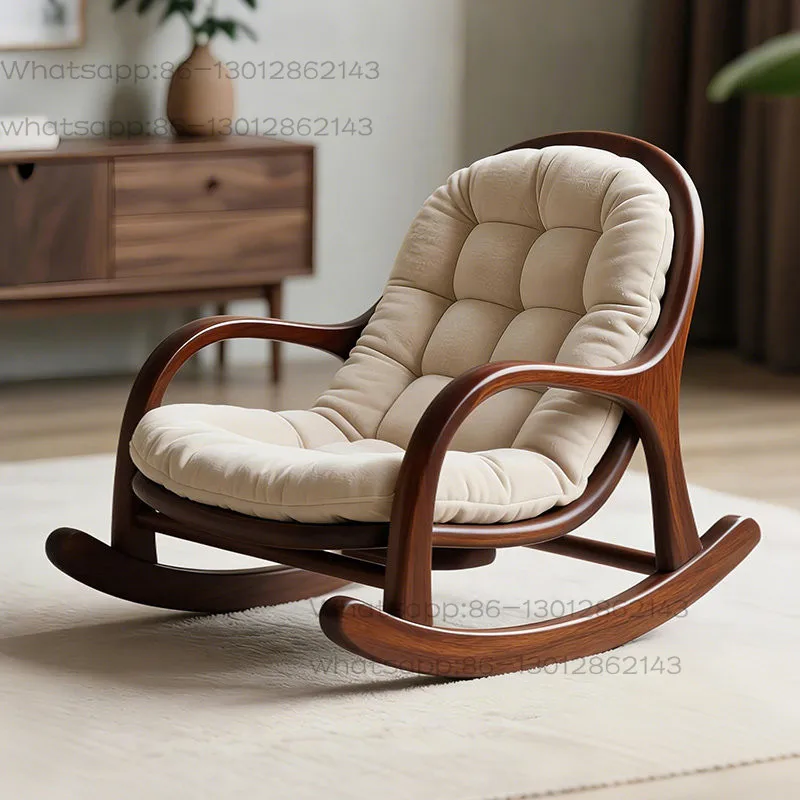 Black walnut lazy chair Adult sitting reclining chair